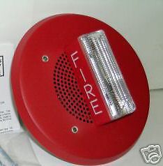 Edwards est 964-7a-4rr 4&#034; speaker strobe light red for sale