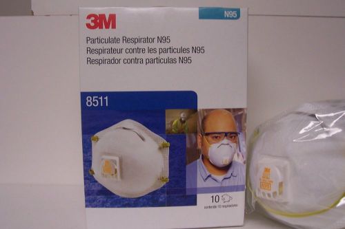 3M 8511 N95 PARTICULATE RESPIRATORS ( 80 PER CASE)