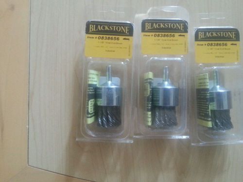 Lot of three blackstone 1-1\8 knot end brush for sale