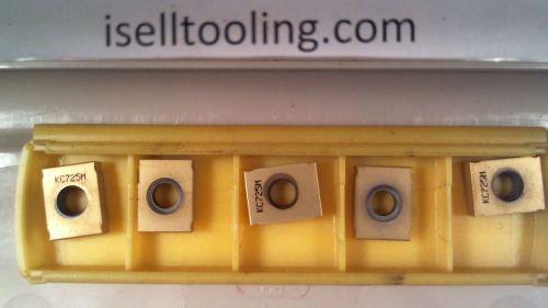 Kennametal carbide milling inserts lneu1240r03 kc725m qty 5 for sale