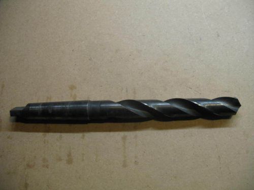 USED 57/64&#034; 3MT TAPER SHANK DRILL HSS HIGH SPEED GREAT DEAL MORRIS DRILLBIT