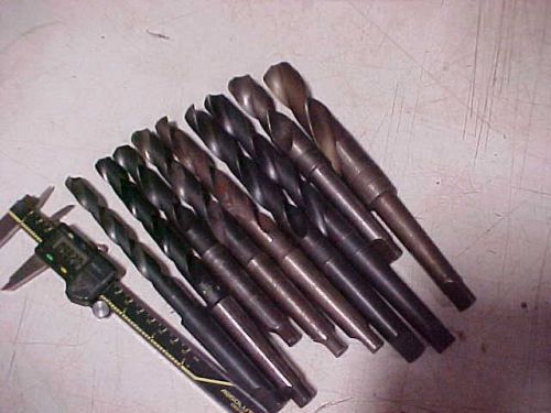 Twist Drills - # No.2 Morse Taper LOT of 9 pcs. .53-.981 set