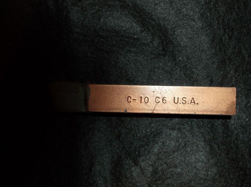 C-10 GRADE C6 CARBIDE TIPPED TOOL BIT  FREE SHIPPING