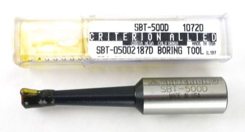 Criterion sbt-05002187d 0.5000&#034; 1/2&#034; x 3/4&#034; carbide tipped boring bar usa h11 for sale