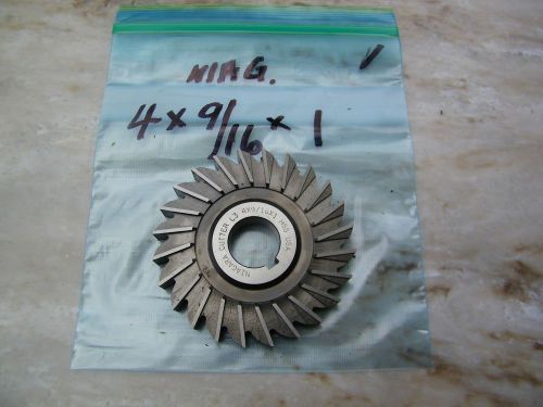 NIAGARA - 4 x 9/16 x 1 - STRAIGHT TOOTH SIDE -HSS-USA - MILL CUTTER