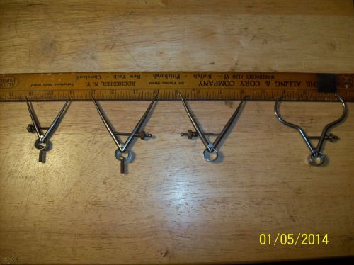 4-Starrett Calipers &amp; Dividers High Chrome Finish Ex.C.+