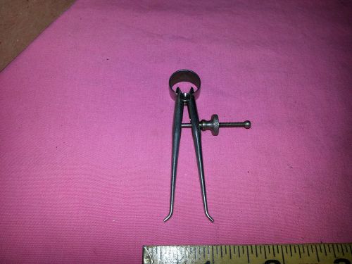 MACHINIST&#039;S STARRETT TINY HEAVY DUTY FRAME INSIDE SPRING CALIPER