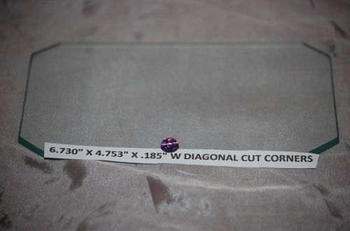 6.730&#034; x 4.753&#034; x .185&#034; w diagonal cut corners. for sale