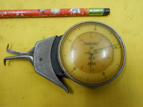 INTERNAL DIAL CALIPER precision machinist gage tool INTERTEST 52 range .4&#034; - .8&#034;