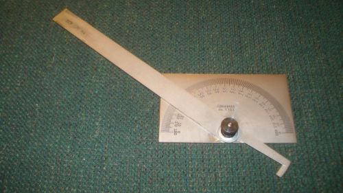 Starrett c183 steel protractor with square head for sale