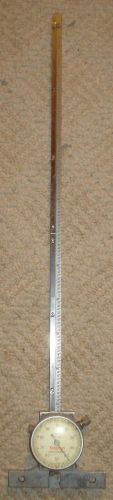 STARRETT 12 INCH NO. 450-12 DEPTH GAGE .001 INCH GRADS BASE IS 2+3/4 INCHES