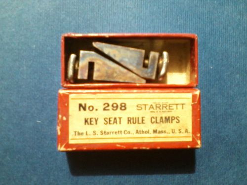 STARRETT No.298 KEY SEAT RULE CLAMPS IN ORIGINAL BOX PAIR