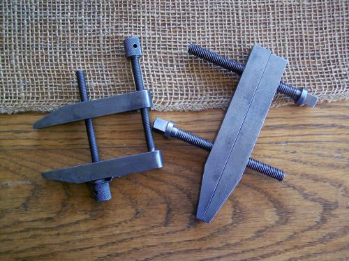 VINTAGE MACHINIST CLAMPS, BROWN &amp; SHARPE, AND ONE NO NAME HOMEMADE ? NICE CONDIT