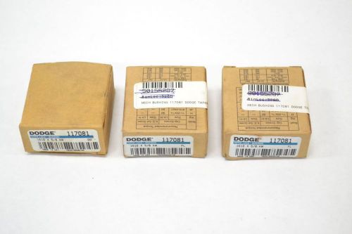 Lot 3 dodge 117081 1610x5/8 keyway split taper lock bushing 5/8in bore b260892 for sale