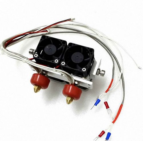 Dual-head 0.3mm nozzle extruder print for dual-head reprap 3d printer(c) for sale