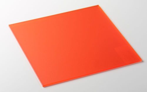 ORANGE ACRYLIC PLEXIGLAS PLASTIC  SHEET 1/8&#034; X 12&#034; X 24&#034;