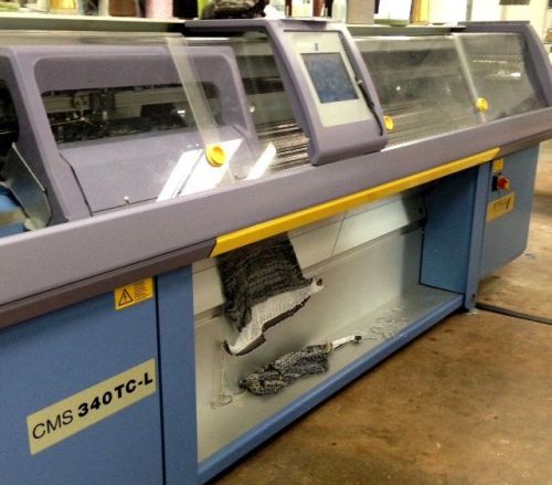 4 STOLL KNITTING MACHINES - CMS 330 TC, CMS 340 TC-L GOOD CONDITION - WORKING