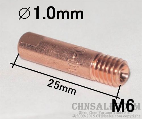 10 PCS MB-15AK MIG/MAG Welding Torch Contact Tip 1.0X25 140.0253