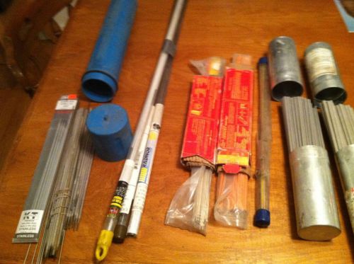 lot of different welding brazing rods radnor kt etc