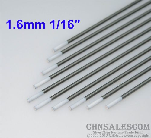 10 pcs WZ8 1.6X150mm 1/16&#034;X6&#034;  Zirconiated Tungsten Electrode White