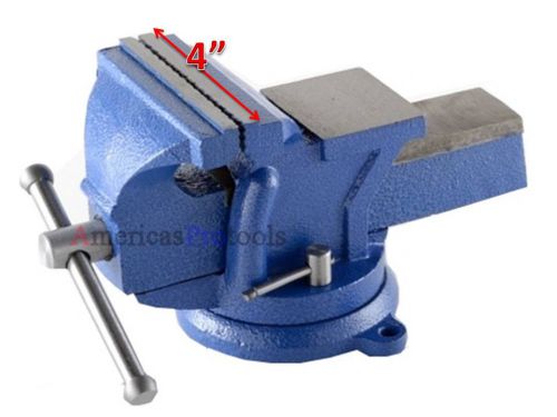 Bench vise 4&#034; heavy duty bench vise swivel base for sale