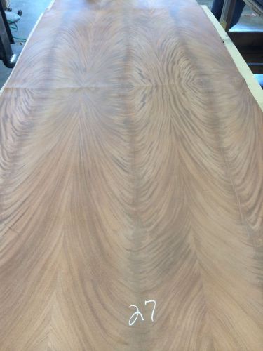Wood veneer crotch mahogany 48x98 1pcs total 20mil paper backed &#034;exotic&#034; crlm27 for sale