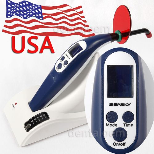 USA Storage Dental wireless LED Curing Light Lamp Treatment Orthodontics teeth