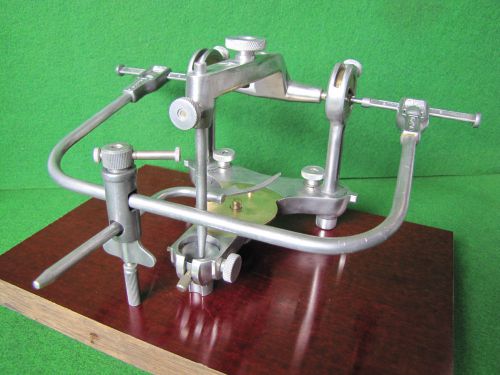 Hanau H-2 Semi-Adjustabable Dental Articulator / FaceBow &amp; BiteFork. Restored.