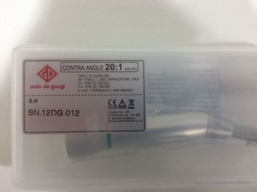 Carlo De Giorgi contra angle dental handpiece, speed range 20:1, brand new ..!!