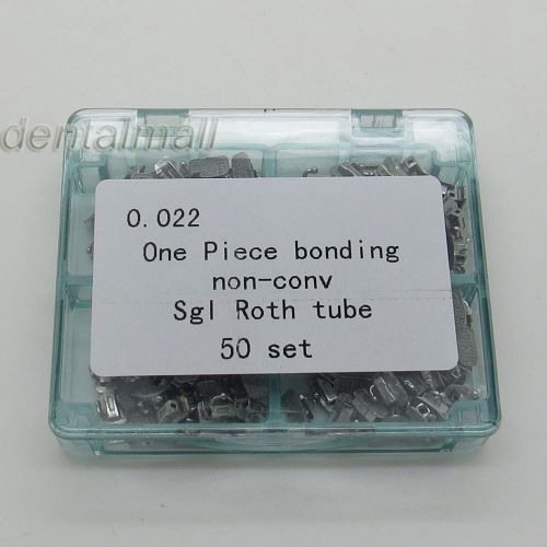 50 Sets Dental Monoblock Bonding Roth Slot 022 1st Molar Single Buccal Tubes