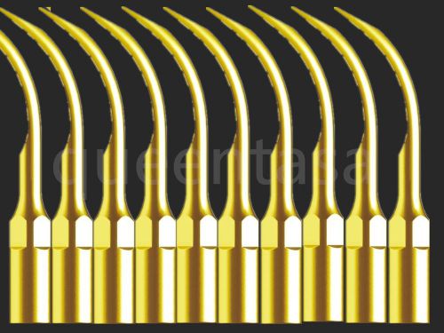 10 X Dental Supragingival Scaling tip G6T Golden fit EMS/WOODPECKER Scaler