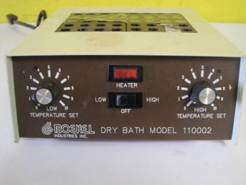 BOEKEL INDUSTRIES ANALOG DRY BATH INCUBATOR BLOCK HEATER USED MODEL 110002