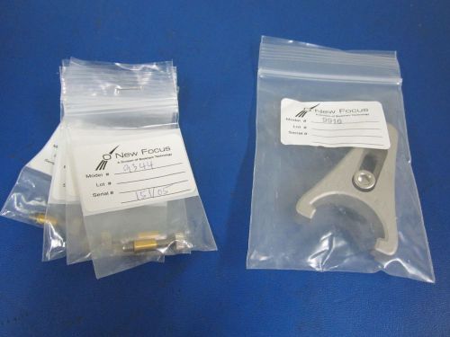 Lot of New Focus Newport 9344 (4) Adjustment screw and 9916 fork (1)