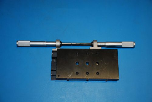 Newport M-443 Precision Linear Translation Stage w/ 2 SM-50 Micrometers