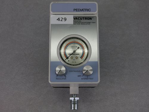 CHEMTRON VACUTRON PEDIATRIC CONTINUOUS/INTERMITTENT SUCTION REGULATOR 22070512