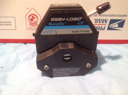 Cole Parmer Masterflex 7518-60  L/S Easy-Load Peristaltic Pump Head