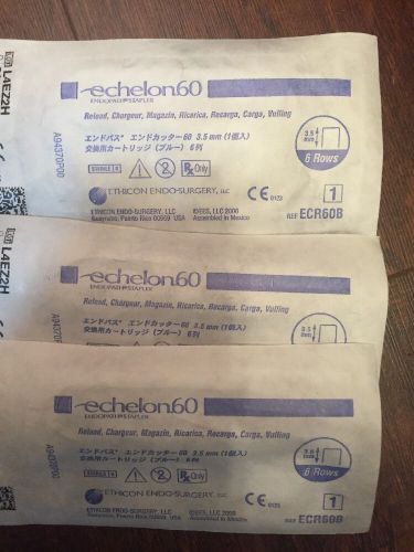 Ethicon Echelon Endopath Staplers 3.5mm Reloads Single Unit Ecr60b