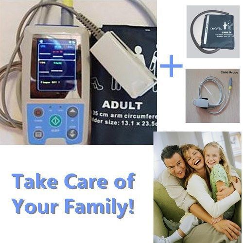 Contec PM50 Adult Child Ambulatory Blood Pressure,Patient Oximeter NIBP SPO2 PR