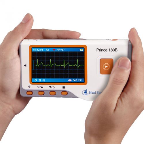 2015 heal force color lcd 180b handheld portable ecg machine ekg monitor +cd+usb for sale