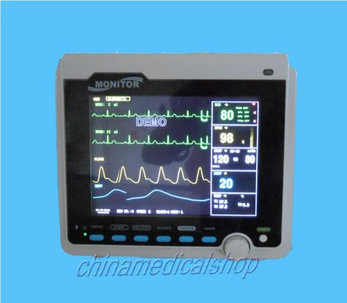 8.4? icu 6 parameters patient monitor ecg nibp spo2 pr temp resp printer etco2 for sale