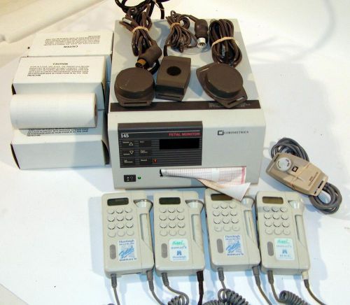 COROMETRICS 145 Fetal Monitor W/ Stimulator &amp; Accessories