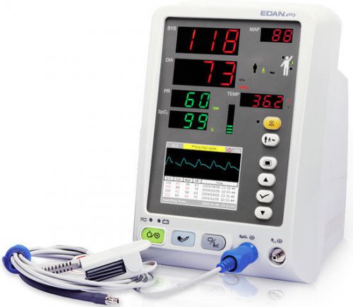 Edan m3a  vital signs monitor w/ nibp and spo2, brand new 2y warranty .fda oked for sale