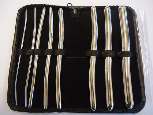 Surgical Instruments Hegar Dilator Urethral Utrine Sounds 8 PCs Set