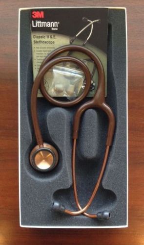 3m littmann classic ii s.e. 28&#034; stethoscope chocolate/copper #2820cpr new/box for sale