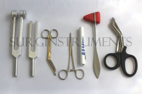 7 Piece Medical Kit - Diagnostic EMT Nursing Surgical EMS Student Paramedic