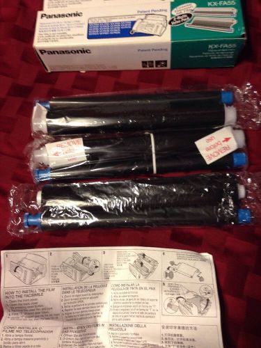 PANASONIC KX-FA55 3 ROLL VALUE PACK FAX MACHINE PRINTER INK FILM ROLLS