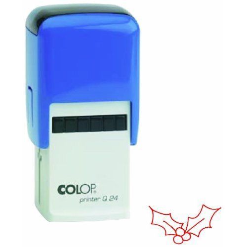 Colop printer q24 holly picture stamp - red for sale