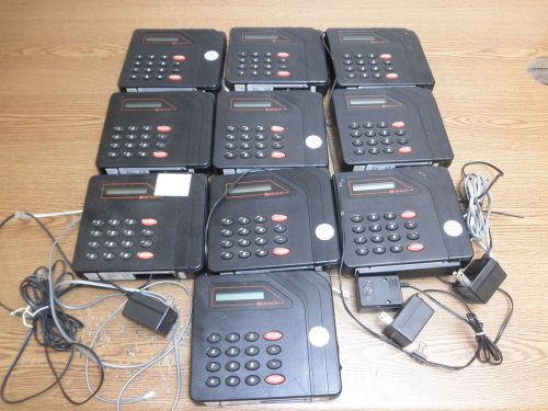 Lot of 10 Kronos Series 100 Model 154 Digital Electronic Time Clock 8601002-011