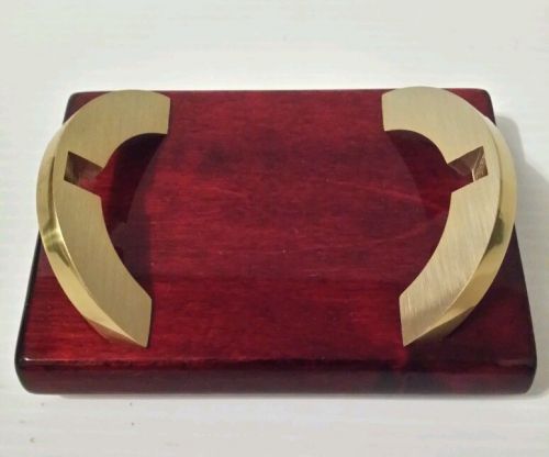 Very Nice &amp; Modern Rosewood Desk Card Holder (high gloss finish)