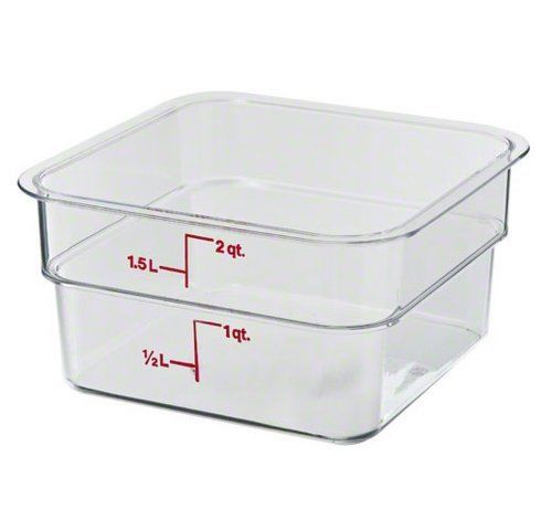 NEW Camwear Polycarbonate Square Food Storage container  2 Quart